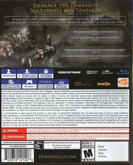 Dark Souls III The Fire Fades Edition